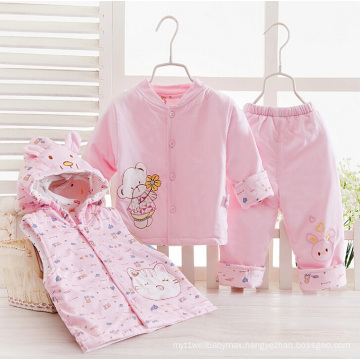 3PCS Baby Cotton Suit for Winter